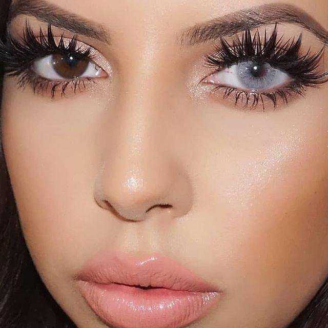 Lentillas gris hielo primer plano iris - LookPerfect